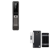 Bundle and Save - KeyWe Damian Fingerprint Gate &amp;  KeyWe 360 Push - Pull Digital Door Lock