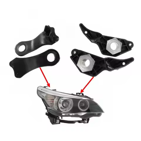 Car Front Headlight Headlamp Repair Kit Bracket Clips For BMW 5 Series E60 E61 63126949634 631269496