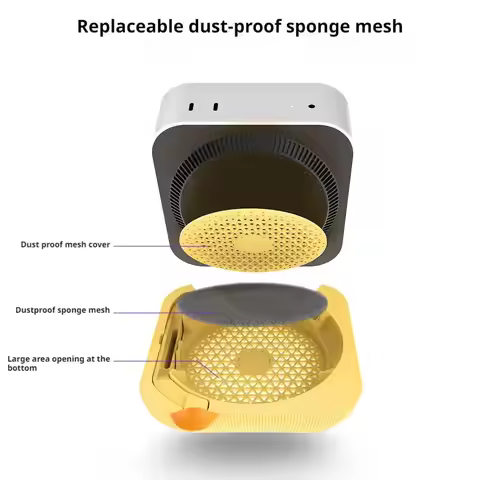 Updated Improved Heat Dissipation with Power Button Cute Duck Base Bracket for Apple Mac Mini M4 Coo
