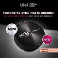 NEW MAKE OVER Powerstay Sync Matte Cushion - Smart Matte Cushion High Coverage Zero Oxidation Oil Co