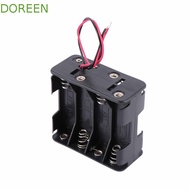 DOREEN Battery Case 12 Volt 12V Safety 8 AA Batteries Double Layer Rechargeable Battery Box Standard
