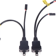 2pcs H4 Relay Wireharness For H4 Bulb Upgrade Bi LED&Xenon Projector Lense Car Light Accessories