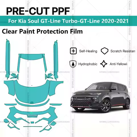 Pre-Cut Paint Protection Film PPF Transparent Car Film Professional Automotive PPF For Kia Soul GT-L