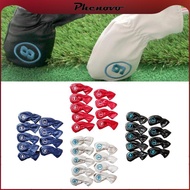 [Phenovo] 9pcs Golf Hybrid Set Kopfbedeckung Utility Club Interchangeable Number Tag