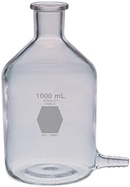 Kimax 14607-500 Reservoir with Bottom Hose Outlet, Narrow-Mouth for Stopper, 500 ML