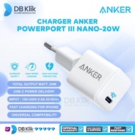 Charger Anker PowerPort III Nano-20W USB-C (A2633L22)- Anker Powerport