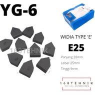 MATA Widia Cemented Carbide Tip YG6 E25 Chisel Bit YG-6 E25 WIDIA E25 PCS/ E25 RETAIL/