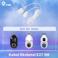 Light Lamp Bulb Holder 4.5M E27 Socket With Switch LED Light 4.5M CCTV Bulbs Extension cord