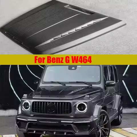 For Mercedes Benz G-Class W464 G63 G500 G550 2019+ Carbon Fiber engine cover Front Hood Hood Ventila