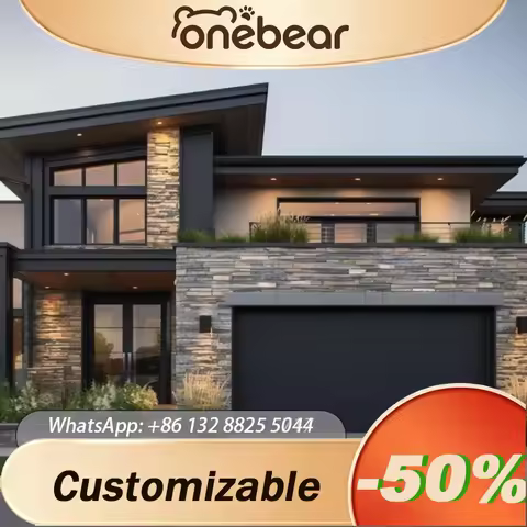 Any Size Custom Villa Electric Sliding Roller Garage Door Aluminum Sandwich Panel Sectional Grill Wi