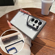 Magsafe Case Samsung S25 / S25+ / S25 Plus / S25 Ultra Metal Lens Holder Windows Bracket Shockproof 