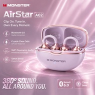 Monster | Monster Airstar A02 OWS Bluetooth 6.0 Ear Clip Headphones HiFi Stereo Sport Earbud Open Ea