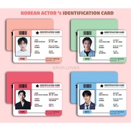 ID CARD Korean Actor (paper material) - Park Ji Hoon, Choi Hyun Wook, Cha Woo Min, Lee Jun Young, Ki
