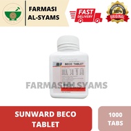 SUNWARD BECO TABLET 1000'S (BOTTLE)