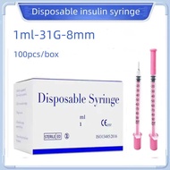 1ml precision liquid dispenser, 31G fine tip, comes with a pink protective cap, an accessory to help