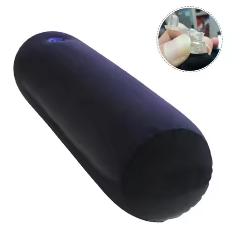 Inflatable Leg Pillow Elevates Legs and Feet Inflatable Multi-functional Bolster Pillow PVC and Floc