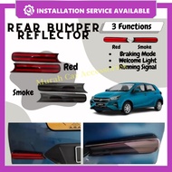 Perodua Axia Baru 2023 2024 Facelift Rear Bumper  LED Reflector LED Light Rear Brake Light Running S