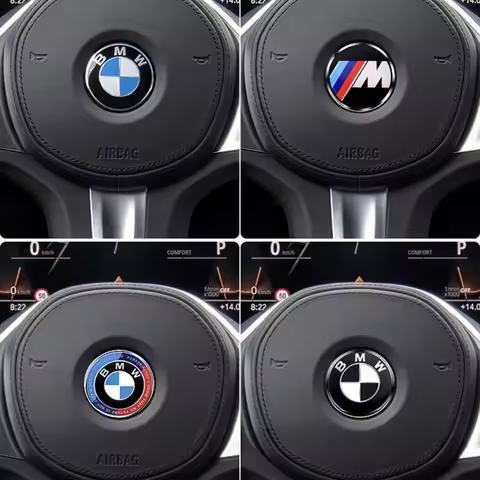 4.5cm Car Steering Wheel Decor Emblem Sticker Interior Badge Accessories Fit for BMW G80 E84 F48 G01
