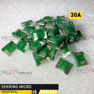 HIJAU FUSE DX MICRO 30A FLOSSER GERMANY - ORIGINAL GREEN MICRO PLUG-IN FUSE