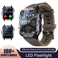 TechLifeH111.96LED TechLife Jam Pintar H11 Sukan Luaran Skrin Hd 1.96 Inci Lampu Suluh Led Panggilan