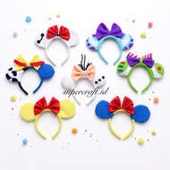 Minnie Headband Toy Story Buzz Lightyear Sheriff Woody Costume Frozen Olaf Headband Baymax Sullivan 