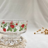 【好日戀物】台灣透明玻璃草莓繽紛冰淇淋甜點杯點心杯高腳杯