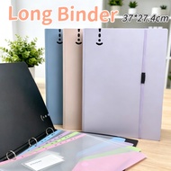 3-Ring Long Binder Loose Leaf Binder with Strap Paper Organizers Lever Arch File Folder 37x27.4x4CM
