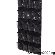 1/2/3 Closet Space 24Grid Over Door Shoe Organizer Rack Hanging Storage Space Saver Hanger