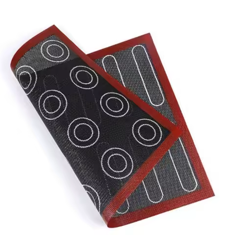 Silicone 30x40cm Two Sided In One Printing Macaroon Puff Baking Mat Non Stick Pastry Oven Cake Perfo