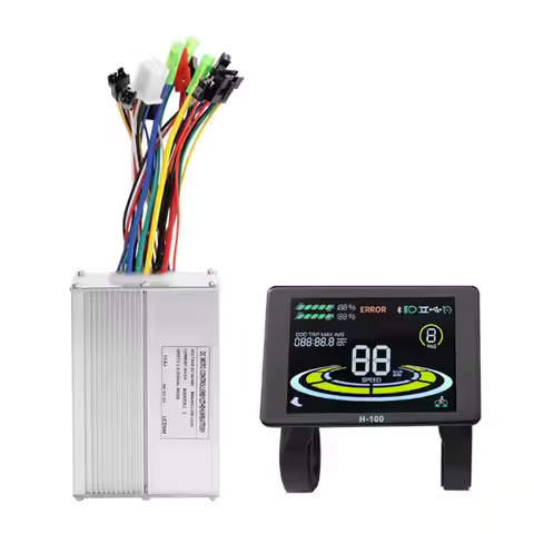 EBike Conversion Kit with Brushless Controller and H100 Color Screen for Enhanced Performance and Co