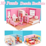 3D craft toys Children's Educational Toys 3D Puzzle Miniature DIY Large Jigsaw Part 1 Home Interior 