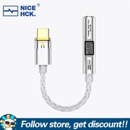 NICEHCK NK1 DAC สูงสุดสายอะแดปเตอร์ Type-C ถึง3.5มม. CX31993 + ชิปถอดรหัส MAX97220เพิ่มคุณภาพเสียง H