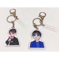 AB6IX Park Woojin transparent Acrylic Keychain / Keyring (fanart & fan made)