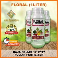 ASIA AGRICULTURE FLORAL 17/17/17 1LITER BAJA AIR FOLIAR FERTILIZER