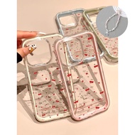 HP Cute Lanyard Cherry Love Casing Xiaomi 15T Pro F7 C85 C71 F7 Pro Ultra X7 Pro C65 X6 Pro 13T Pro 