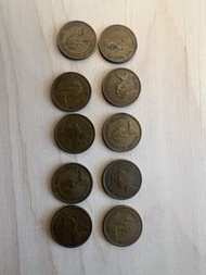 港英年代 香港五仙硬幣收藏 lot 英女皇版 1960s–1970s