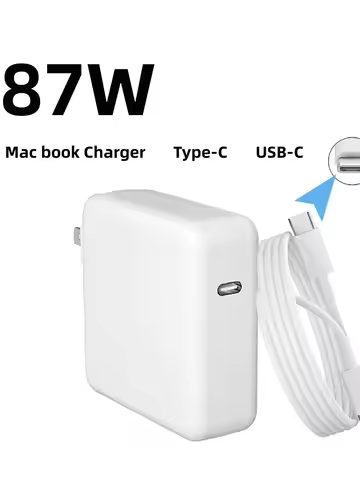 87W PD USB-C Power MagSaf* 2 Adapter Laptop Notebook Fast Charger For Apple Macbook Pro 15'' M1 A171