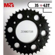 MCS 428 REAR SPROCKET Y15ZR FZ150 SPROCKET BELAKANG Y15ZR SPOCKET BELAKANG Y15ZR SPOKET BELAKANG Y15
