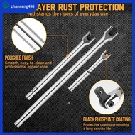 ZHANXENG498 3pcs Chrome Breaker Bar Set 6" 10" 15" Activity Head Socket Wrenches Professional 1/2'' 