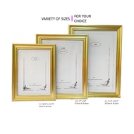 Photo Frame Size A4 / 11R / A3 - Light Gold Color(1pc)