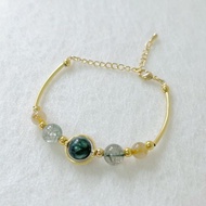 綠龍晶 綠髮晶  金髮晶 水晶 手鏈 手鍊