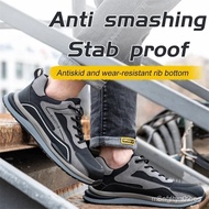 2025 Non-slip Work Safety Boots For Men Steel Toe Cap Protective Shoes Puncture-Proof Work Shoes Sne