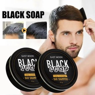 White Hair to Black Shampoo Dye Soap Natural Color Soap Restore Gray Beard Cover Gray Hair Dye Hair 