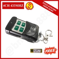 AUTOGATE REMOTE CONTROL 433MHZ / V33 4 CHANNEL TRANSMITTER/FREE BATTERY
