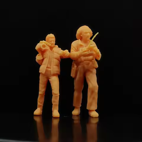 1/64 1/50 1/43 Scale Model Resin Back To The Future Dr. Brown MartinUncolored Miniature Diorama Hand
