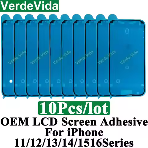 10Pcs LCD Display Frame Bezel Waterproof Seal Tape Glue Adhesive Sticker 3M Screen For iPhone 16 15 