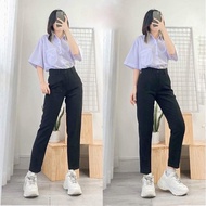 Women's baggy pants, beautiful women's office trousers Seluar Perempuan Slack Pants Woman Baggy Pant
