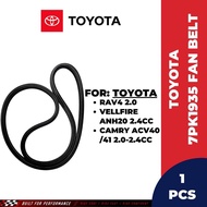 TOYOTA Genuine Fan Belt 7PK1935 For Toyota Vellfire/ Camry/ Rav4 (90916-T2026)