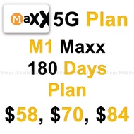 M1 Maxx / 180 Days Plan / 6 Month Plan / 5G / Mobile Topup / Recharge / M1 Maxx / Plan Renewal / M1