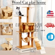 130cm Height Premium Large Cat Tree Cat Condo Bed Scratcher House Cat Tower Hammock Cat Tree / Cat Scratcher / Cat House